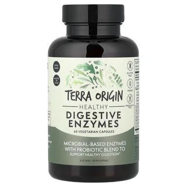 Фото товара: Пищеварительные ферменты Terra Origin Healthy, 60 растительных капсул