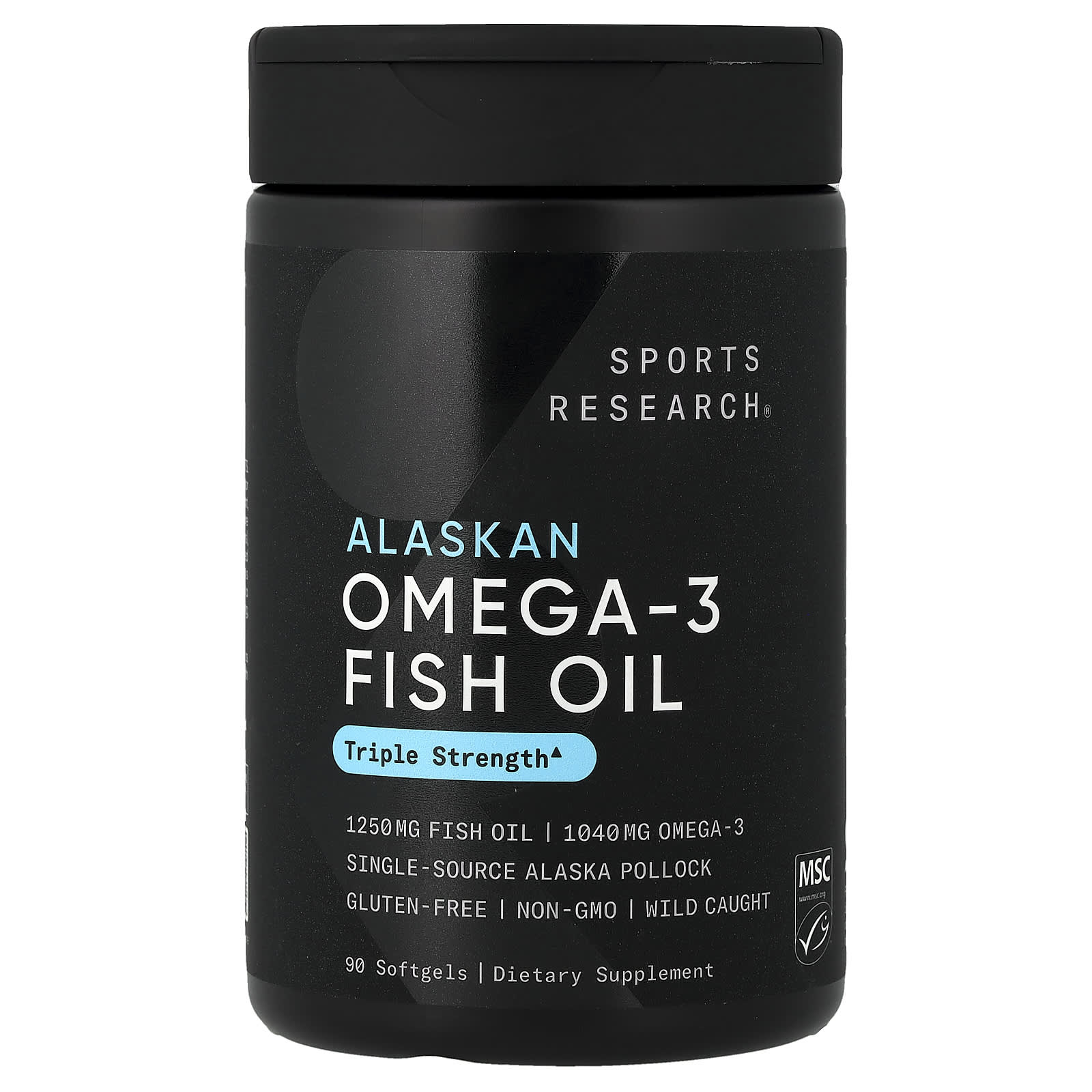 Рыбий жир Sports Research Alaskan Omega-3, 90 мягких капсул — фото 5