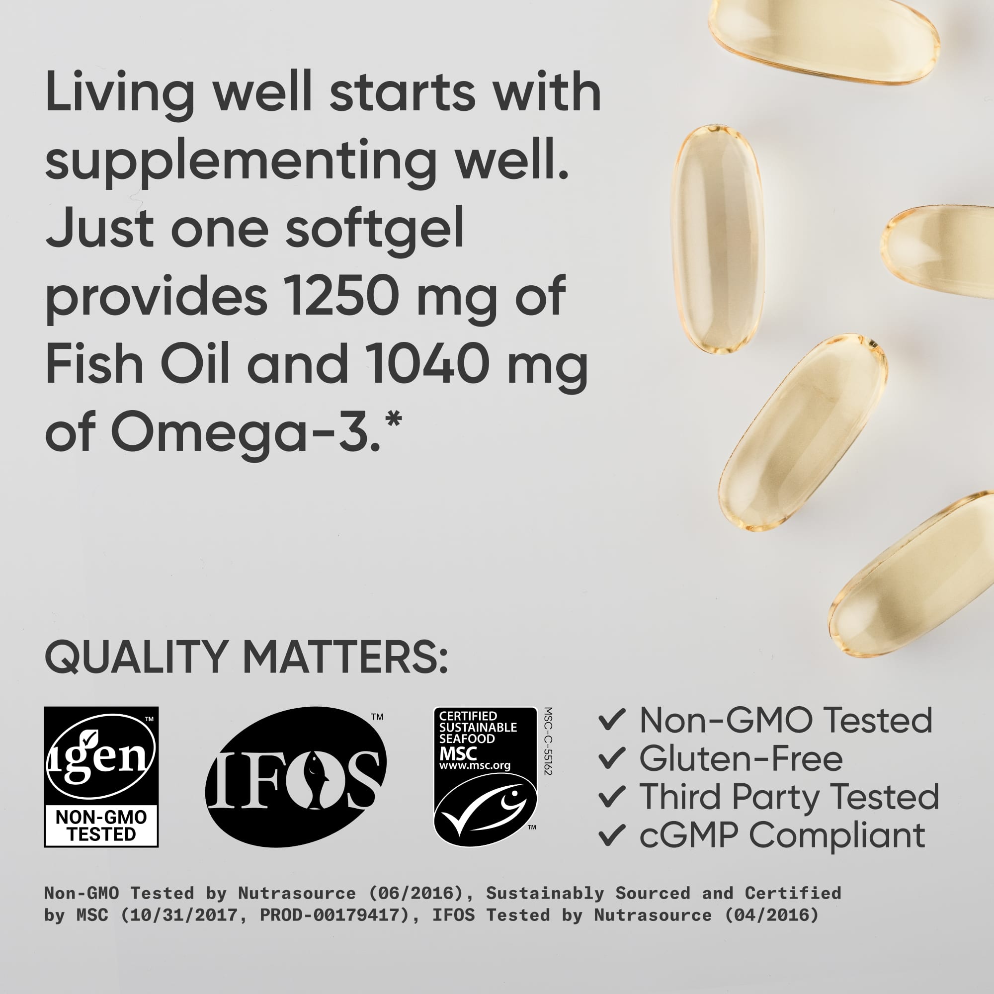 Рыбий жир Sports Research Alaskan Omega-3, 90 мягких капсул — фото 7