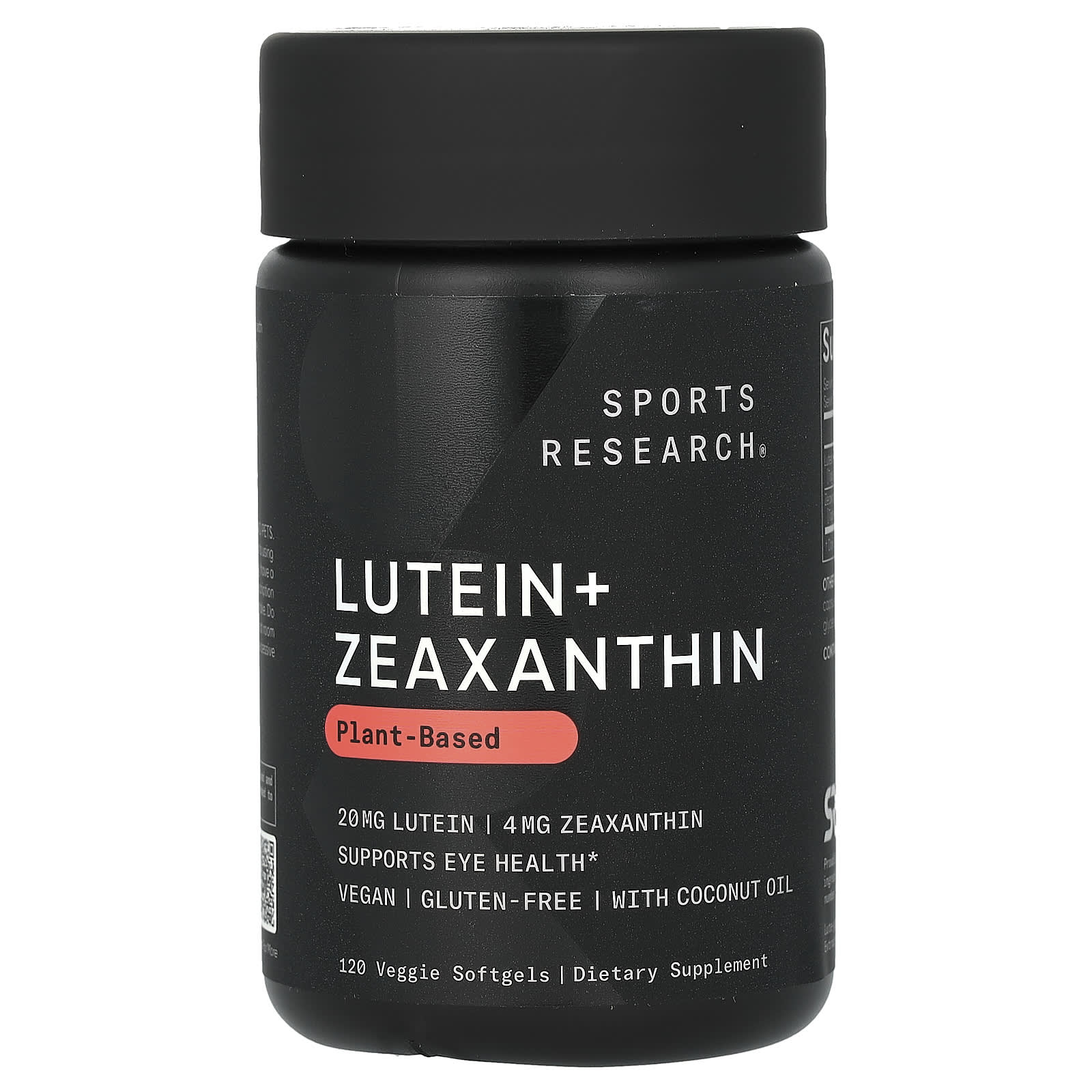 Зеаксантин Sports Research Lutein Plant-Based 120 Veggie, мягкие капсулы