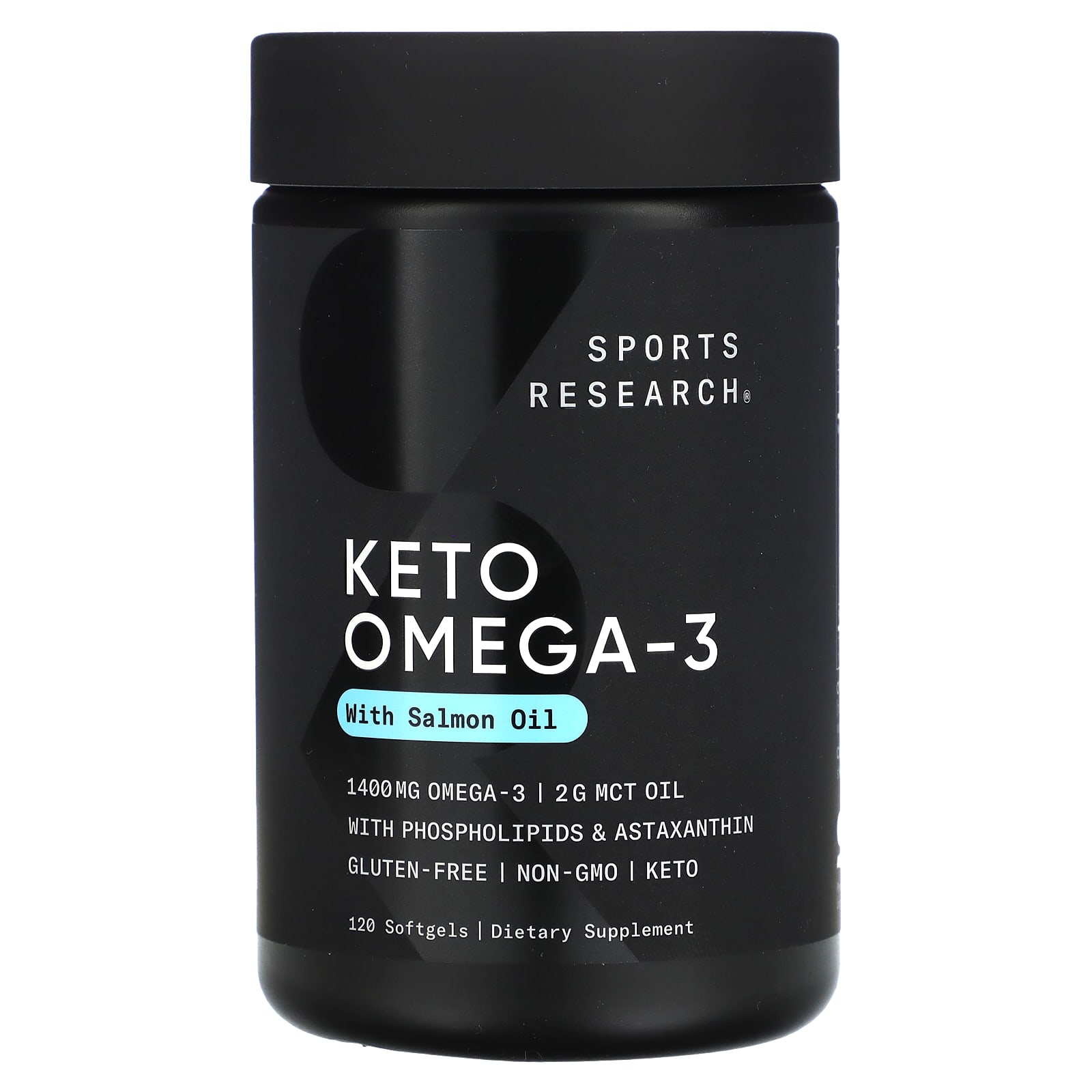 Омега-3 Sports Research Keto with Salmon Oil, 120 мягких капсул