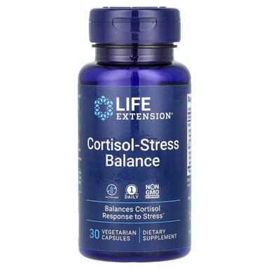 Баланс кортизола и стресса Life Extension, 30 вегетарианских капсул