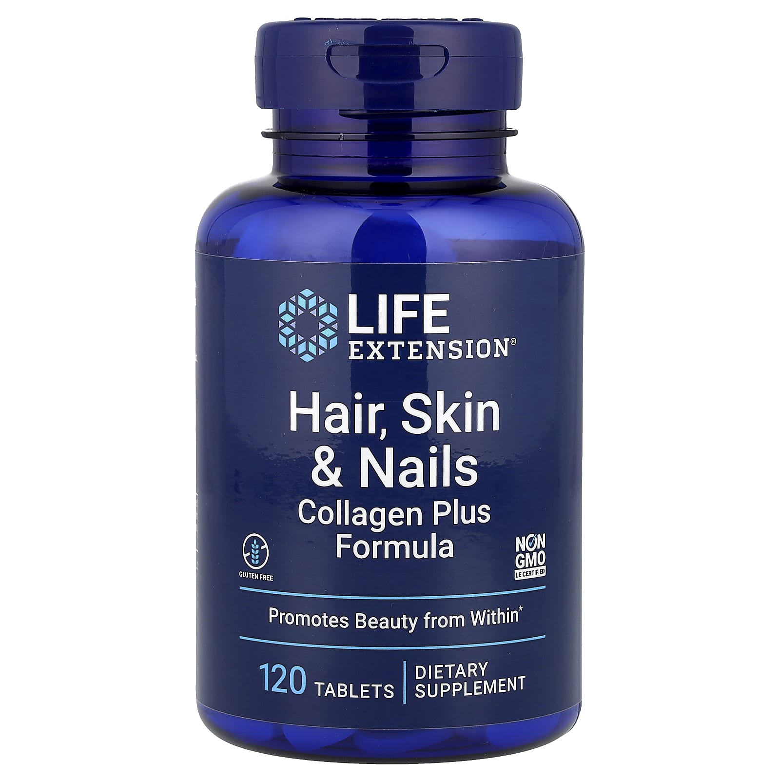 Коллаген Life Extension Hair Skin & Nails Plus Formula, 120 таблеток