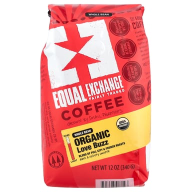 Кофе Equal Exchange Organic Love Buzz Whole Bean French Roasts, 340 г