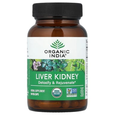 Печень и почки Organic India, 90 вегетарианских капсул