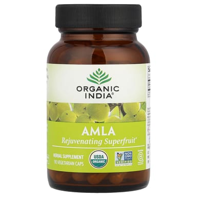 Амла Organic India, 90 вегетарианских капсул (500 мг)