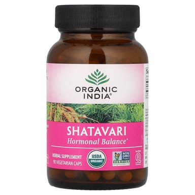 Шатавари Organic India, 90 вегетарианских капсул (400 мг на капсулу)