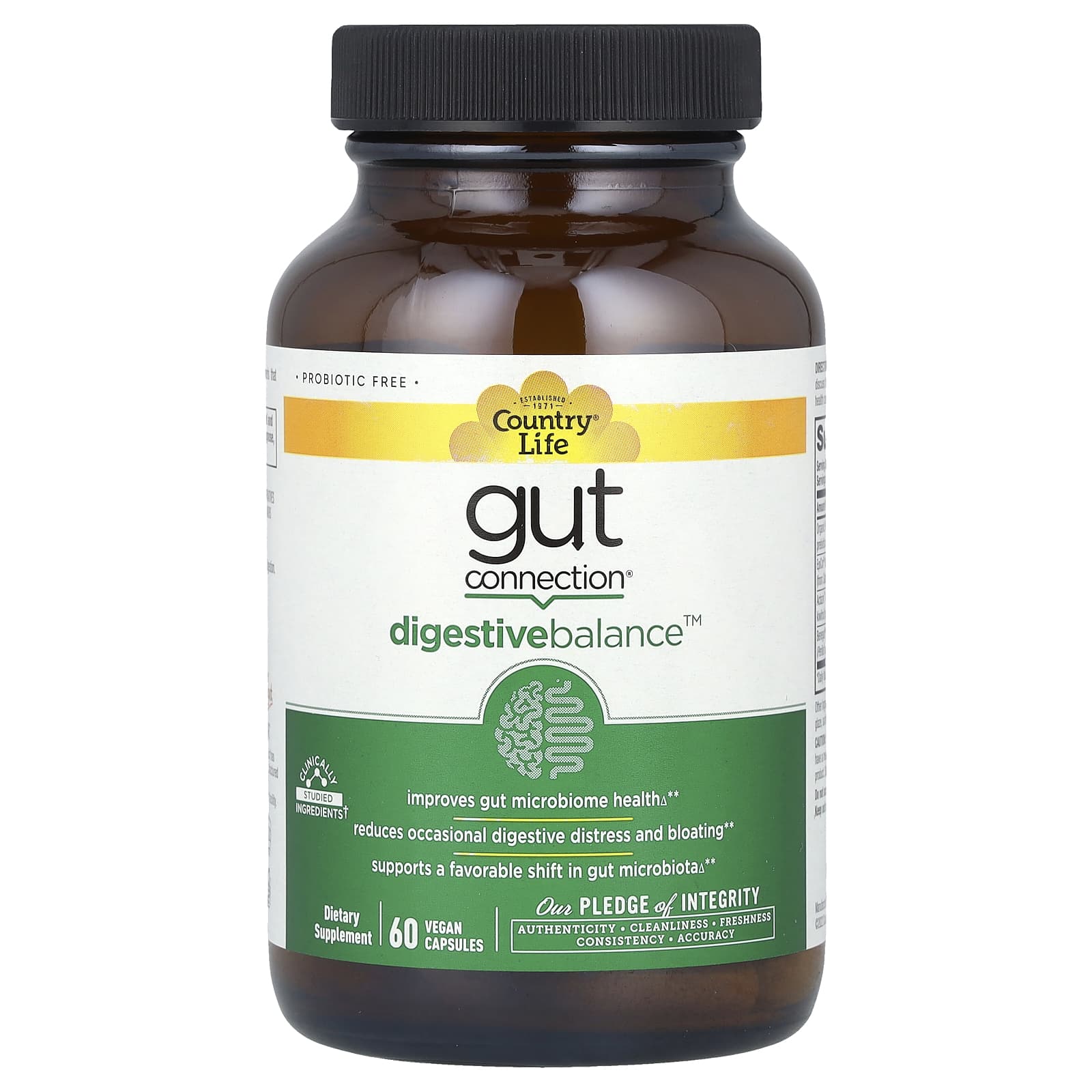 Баланс пищеварения Gut Connection®, 60 веганских капсул
