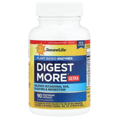 Ферменты Renew Life DigestMore™ Ultra Plant Based, 90 растительных капсул