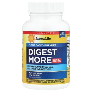 Фото товара: Ферменты Renew Life DigestMore™ Ultra Plant Based, 90 растительных капсул
