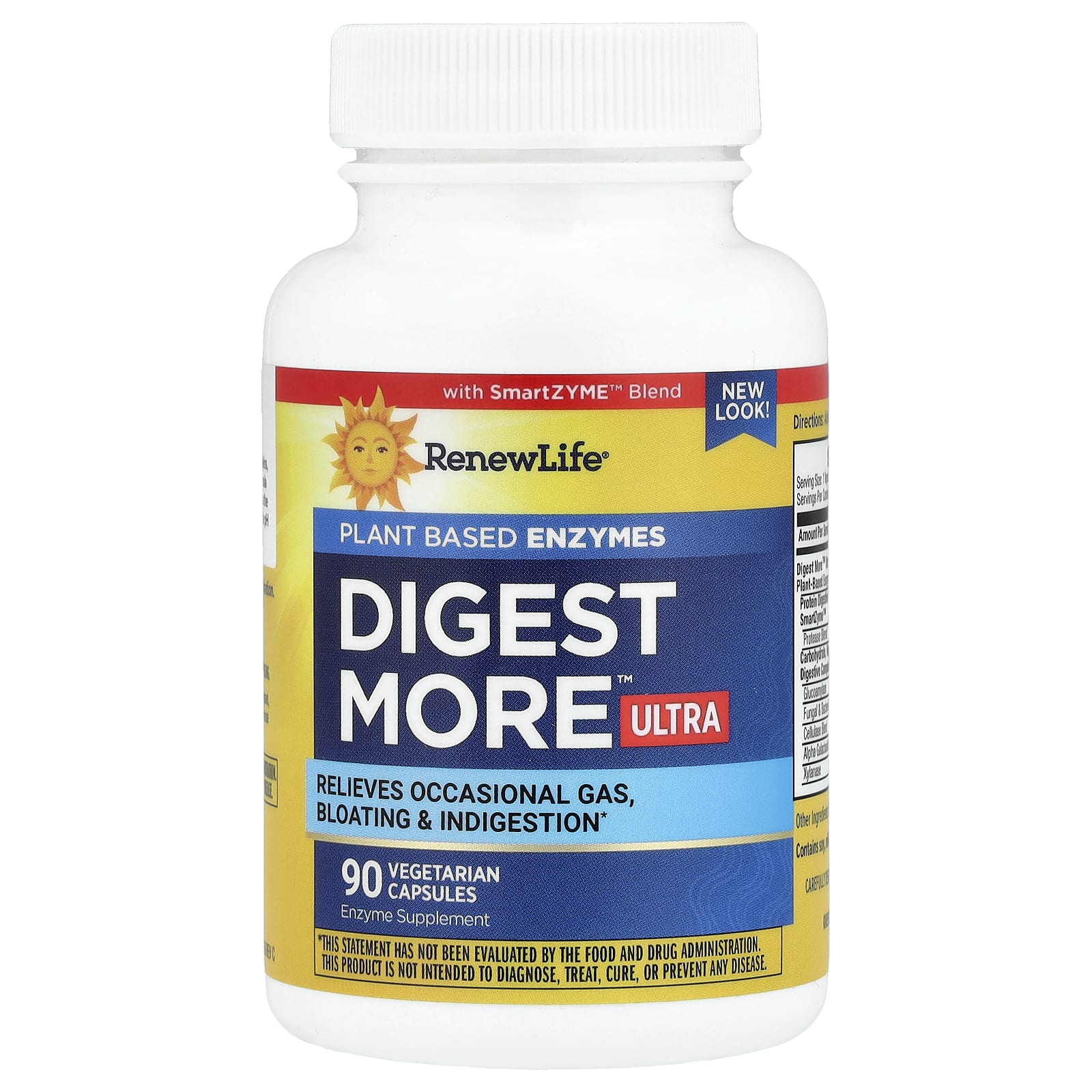 Ферменты Renew Life DigestMore™ Ultra Plant Based, 90 растительных капсул