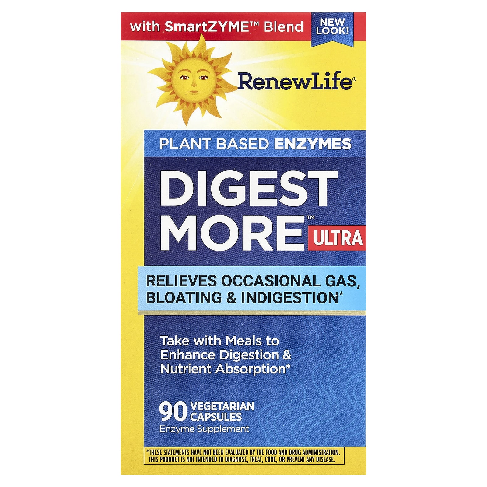Ферменты Renew Life DigestMore™ Ultra Plant Based, 90 растительных капсул — фото 2