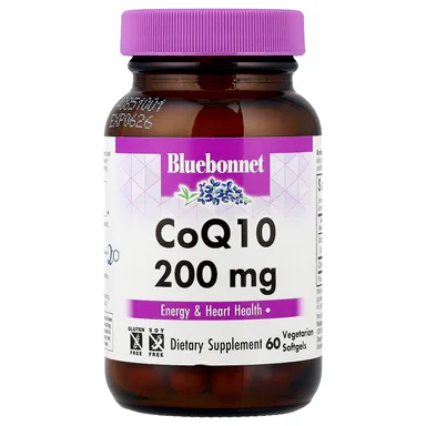 Фото товара: Коэнзим Q10 Bluebonnet Nutrition, 200 мг, 60 мягких капсул