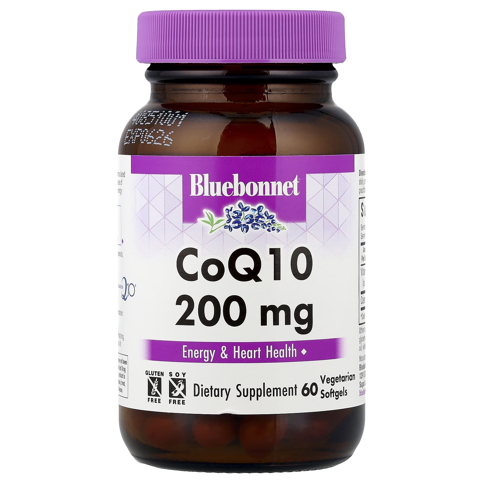 Коэнзим Q10 Bluebonnet Nutrition, 200 мг, 60 мягких капсул