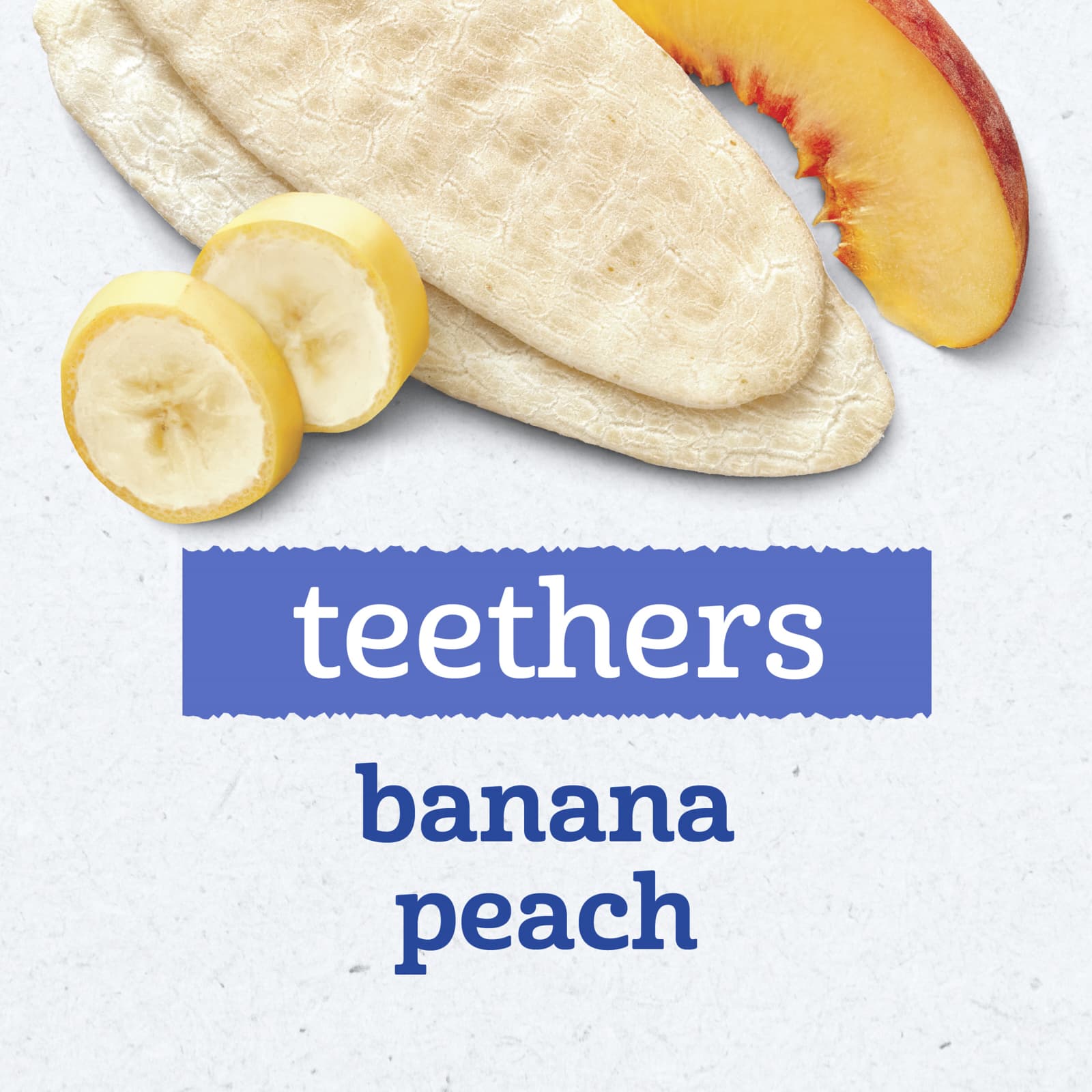 Вафли для прорезывания зубов Gerber Teethers Gentle 7+ Months Banana Peach 12 Individually Wrapped 2-Packs, 4 г — фото 4