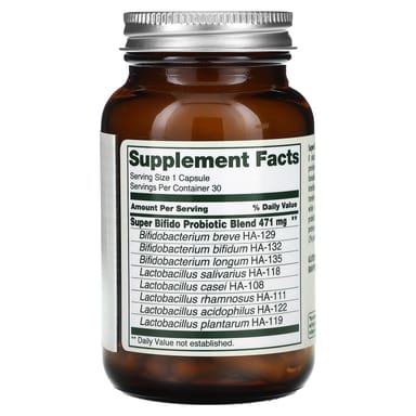 Пробиотик Flora Super Bifido Plus, оттенок 102 Billion Cells, 30 капсул