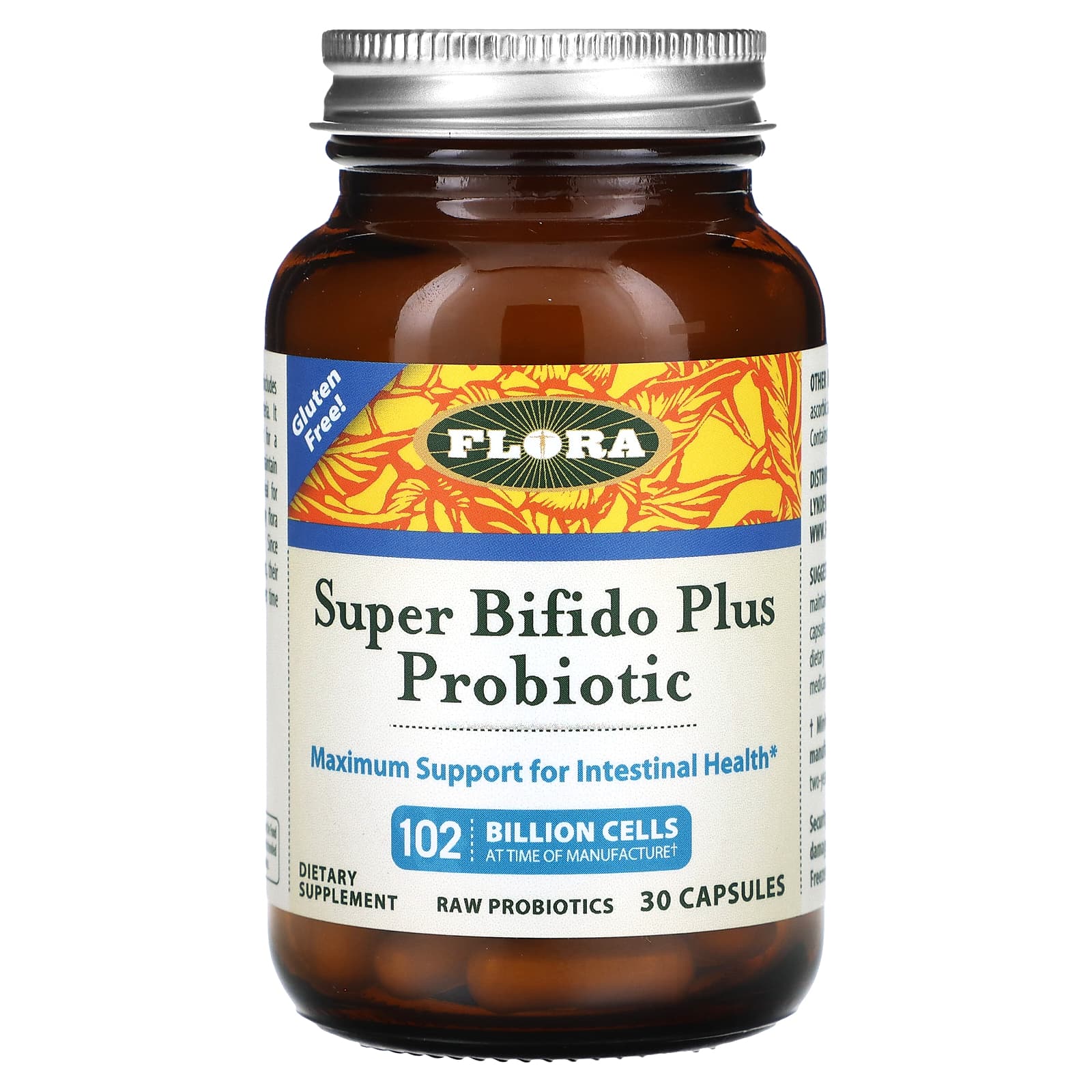 Пробиотик Flora Super Bifido Plus, оттенок 102 Billion Cells, 30 капсул — фото 2
