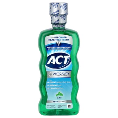 Ополаскиватель для полости рта ACT Anticavity Fluoride, вкус Mint, 532 мл