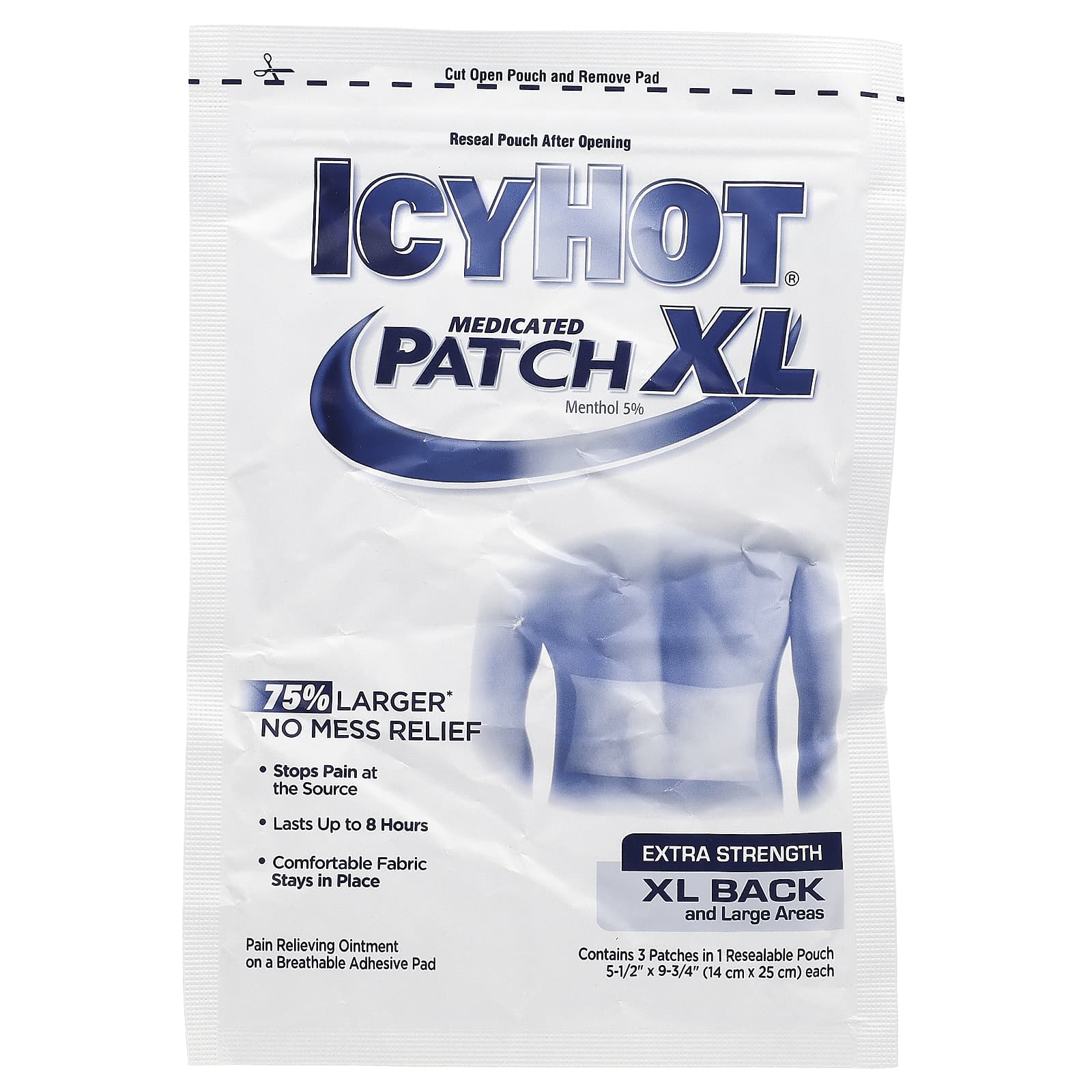 Патч для облегчения боли Icy Hot, XL, 3 штуки — фото 3