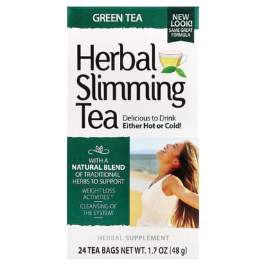 Зеленый чай 21st Century Herbal Slimming Tea 24 Tea Bags, 48 г, чайные пакетики