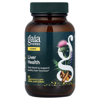 Комплекс для поддержки печени Gaia Herbs, оттенок 60 Liquid Phyto-Caps®, жидкая форма