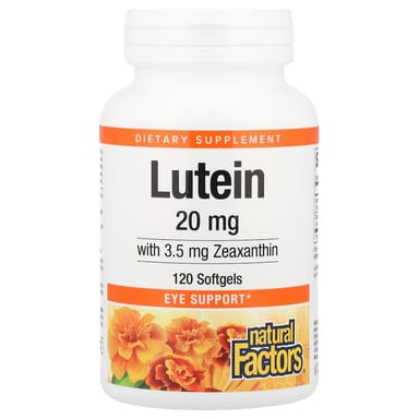 Зеаксантин Natural Factors Lutein, 120 мягких капсул