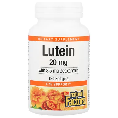 Фото товара: Зеаксантин Natural Factors Lutein, 120 мягких капсул