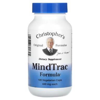 Комплекс Christopher's Original Formulas MindTrac, оттенок 100 Vegetarian Caps, 440 мг