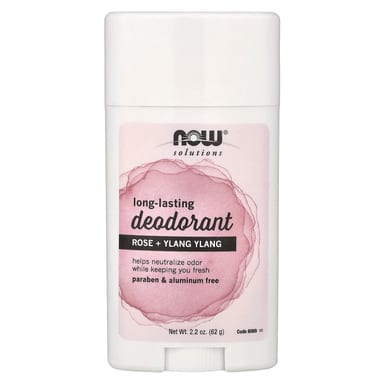 Дезодорант NOW Foods Solutions Long-Lasting Rose Ylang Ylang, 62 г