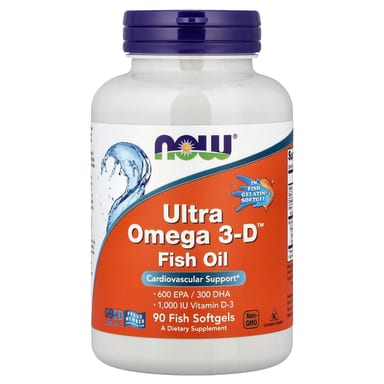Рыбий жир NOW Foods Ultra Omega 3-D™ 90 Fish, мягкие капсулы