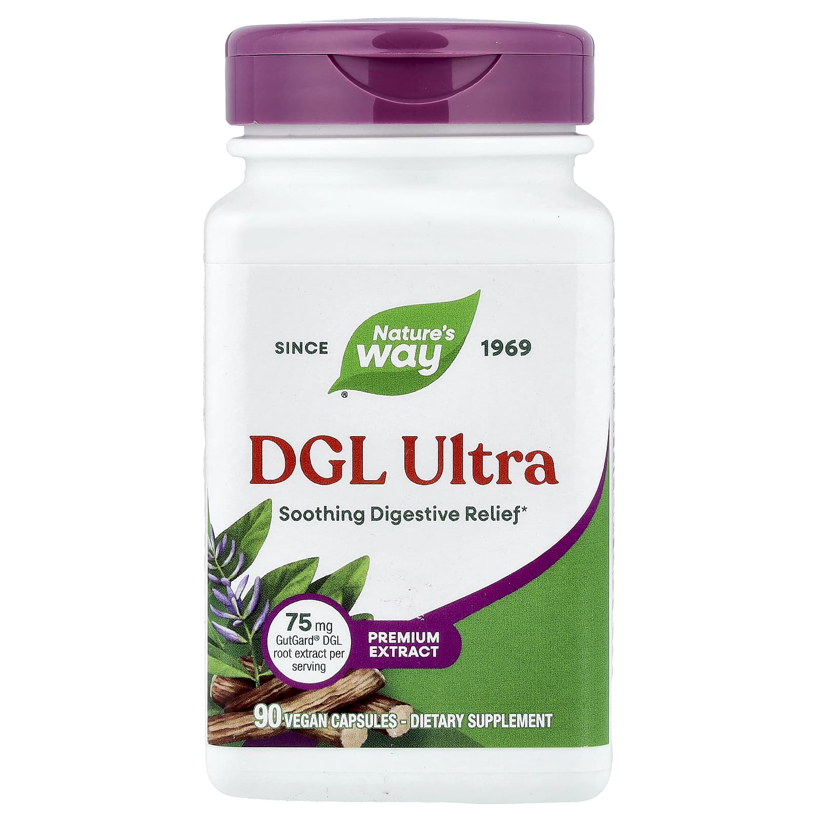 DGL Nature's Way Ultra, 90 растительных капсул