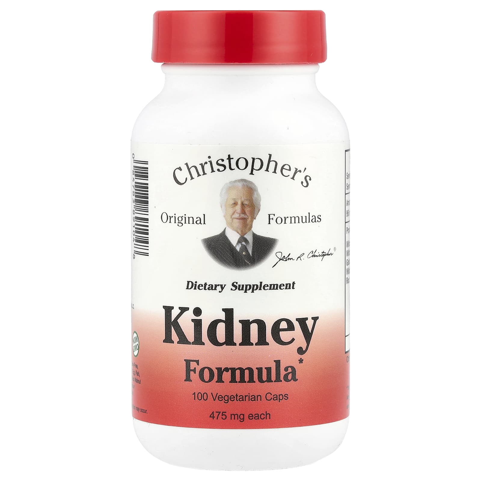 Комплекс Christopher's Original Formulas Kidney, оттенок 100 Vegetarian Caps, 475 мг