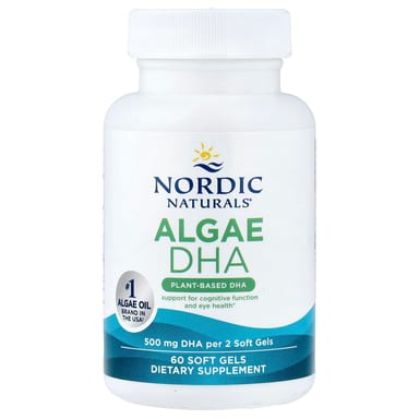 DHA из водорослей Nordic Naturals, 250 мг, 60 софтгелей