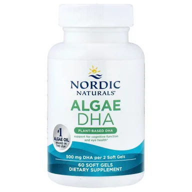 Фото товара: DHA из водорослей Nordic Naturals, 250 мг, 60 софтгелей