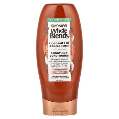 Кондиционер Garnier Whole Blends Smoothing Coconut Oil & Cocoa Butter, 370 мл