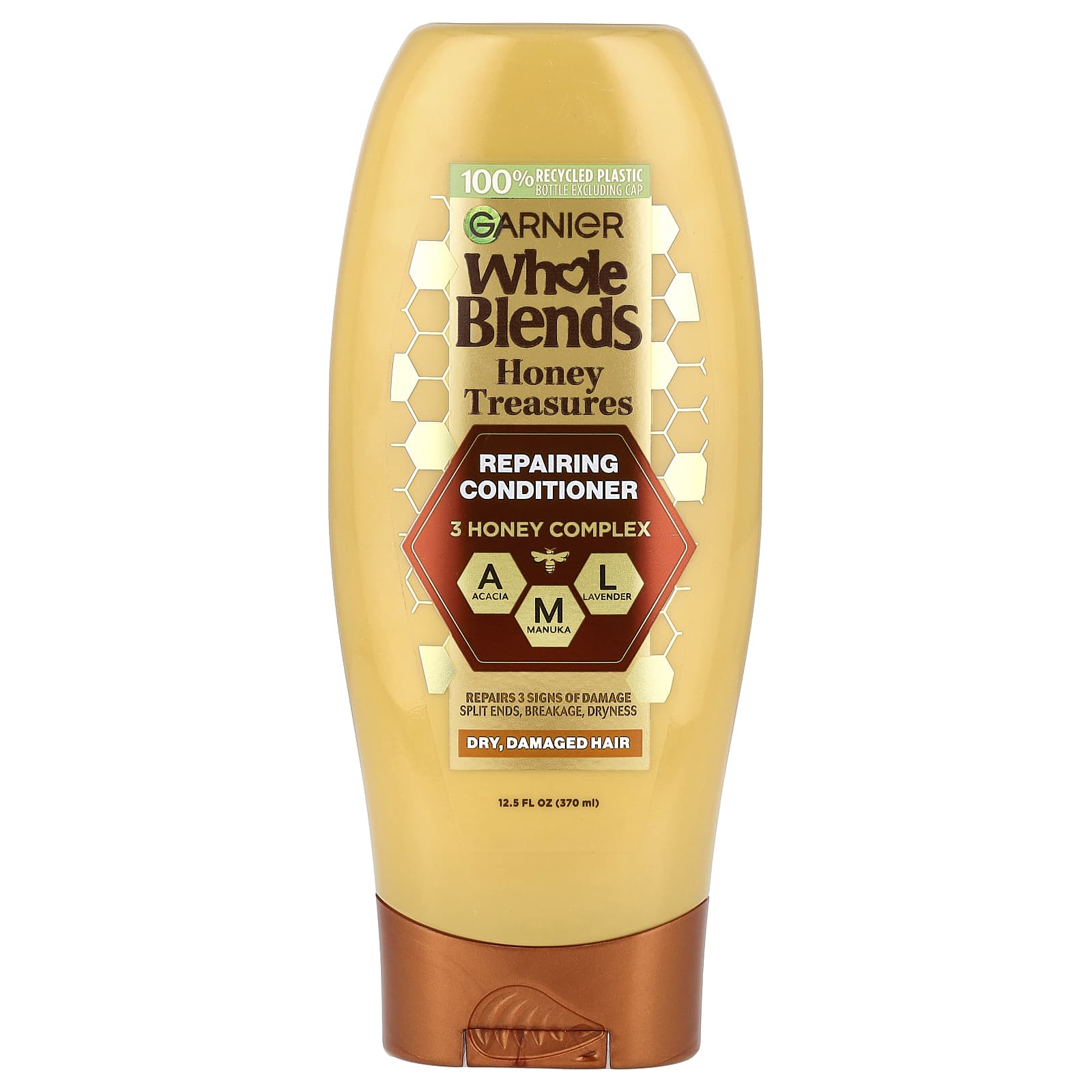 Кондиционер Garnier Whole Blends Repairing Dry Damaged Hair Honey Treasures, 370 мл — фото 2