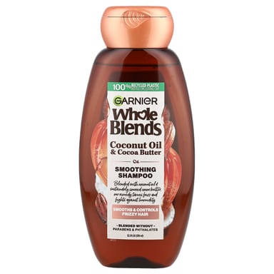 Шампунь Garnier Whole Blends Smoothing Coconut Oil & Cocoa Butter, 370 мл