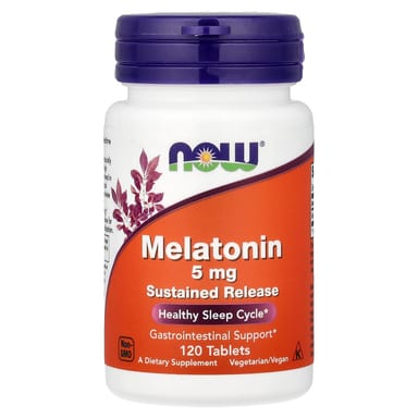Мелатонин NOW Foods, оттенок Melatonin, 5 мг, 120 табл.