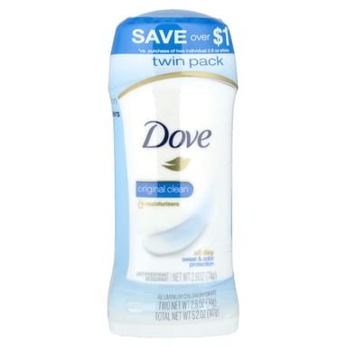Антиперспирант Dove Deodorant Original Clean 2 Pack, 74 г