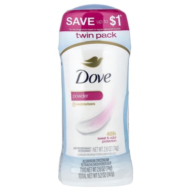 Антиперспирант Dove Deodorant 2 Pack, оттенок Powder, 74 г