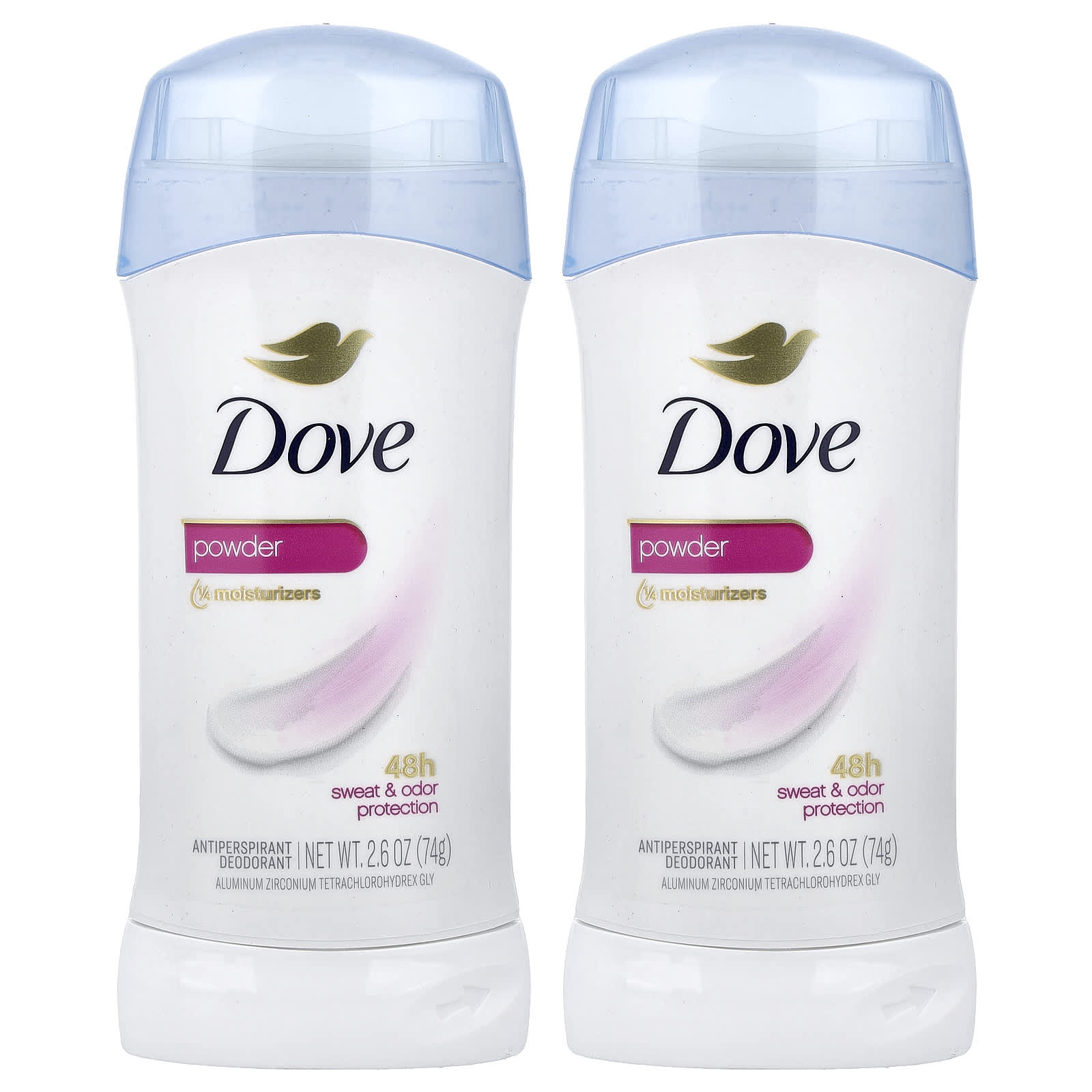 Антиперспирант Dove Deodorant 2 Pack, оттенок Powder, 74 г — фото 3