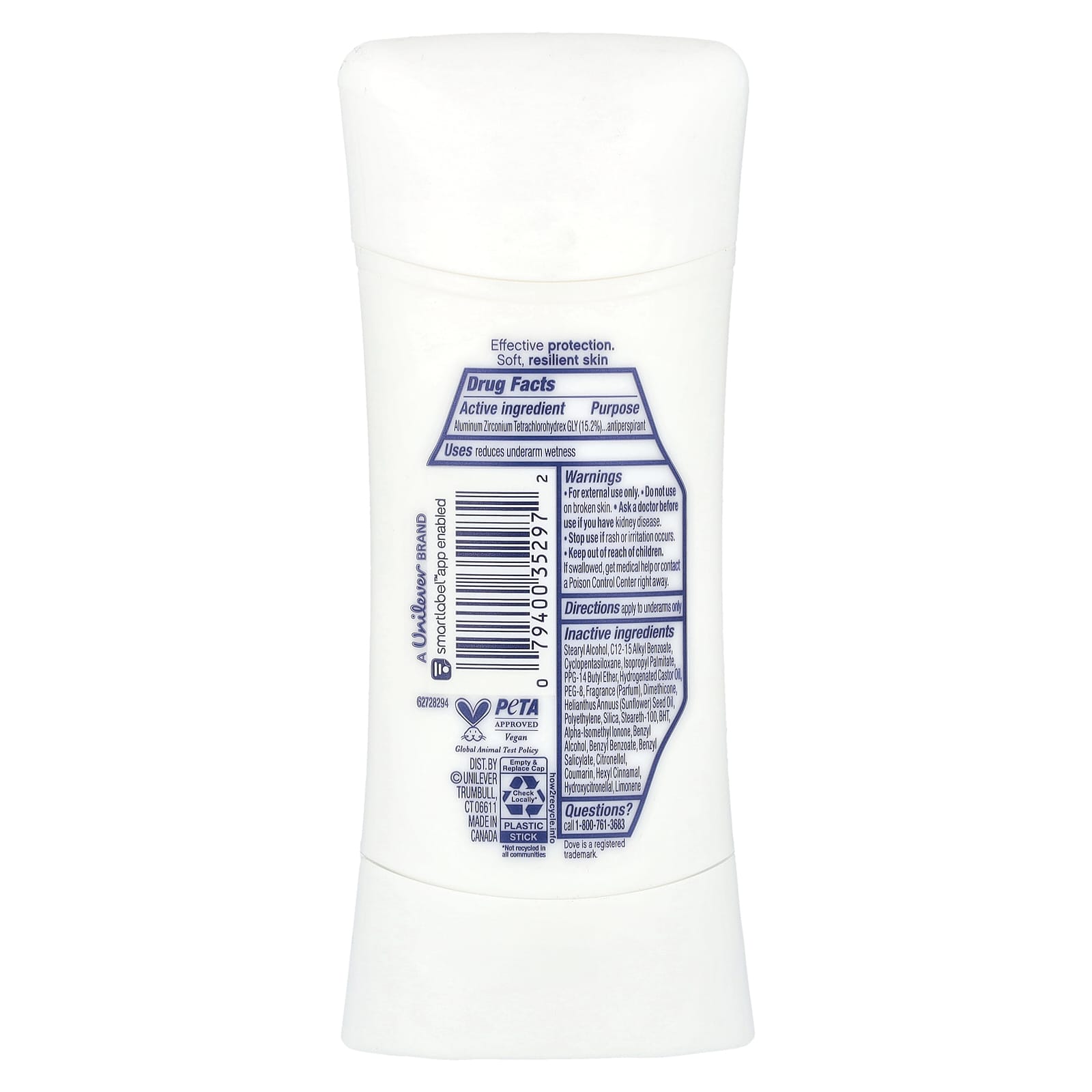 Антиперспирант Dove Advanced Care Deodorant Cool Essentials, 74 г — фото 2