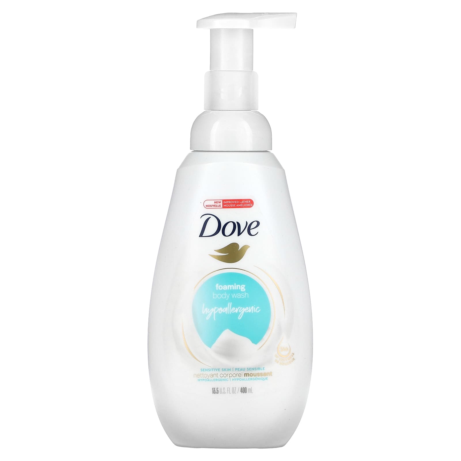 Гель для душа Dove Foaming Sensitive Skin, 400 мл