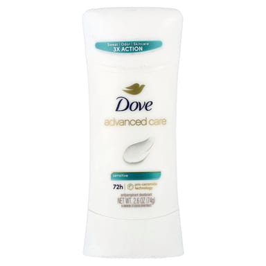 Антиперспирант Dove Advanced Care Deodorant, оттенок Unscented, 74 г