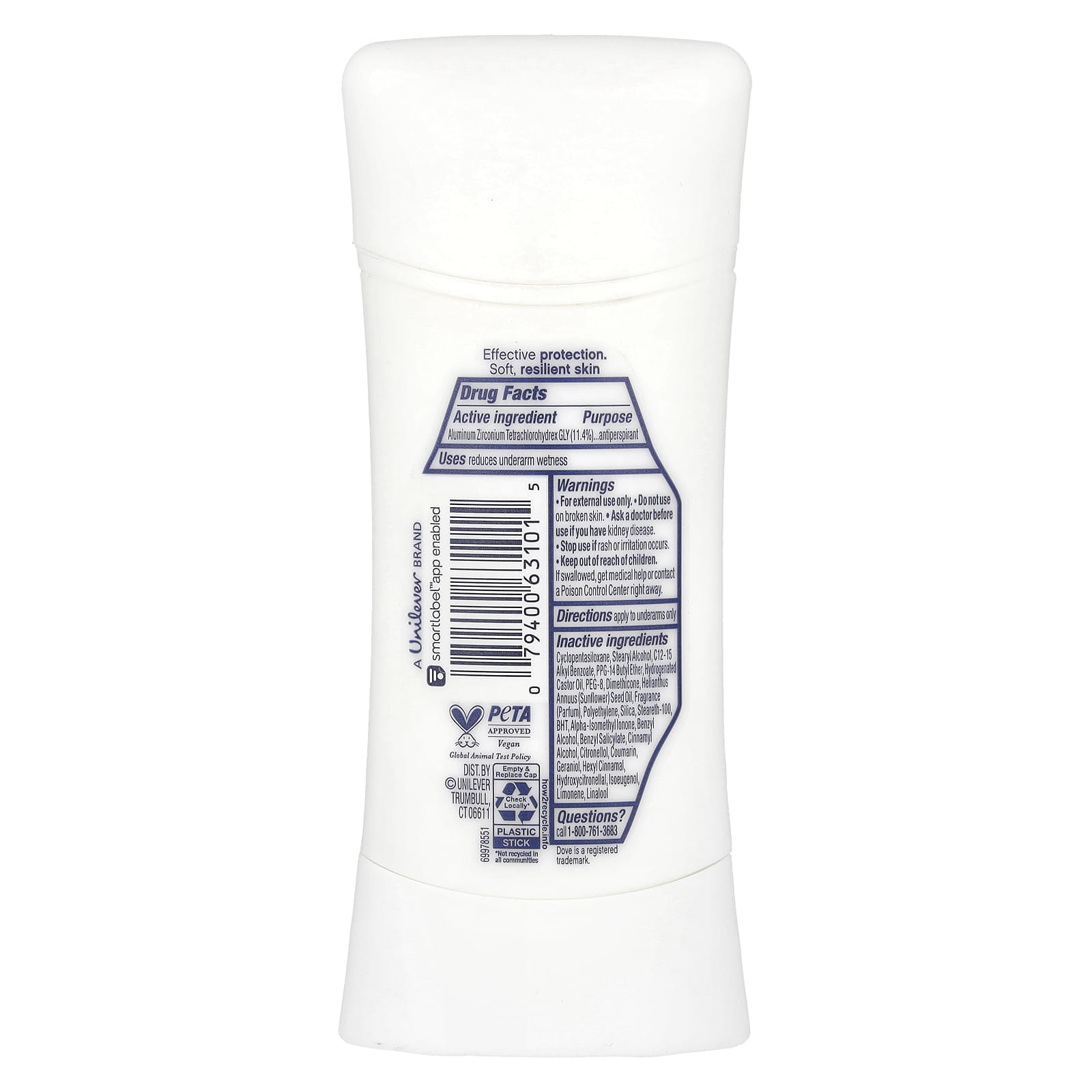Антиперспирант Dove Advanced Care Deodorant Sheer Fresh, оттенок Invisible, 74 г — фото 2