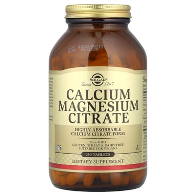 Магний цитрат Solgar Calcium, 250 таблеток