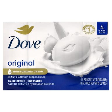 Косметическое мыло Dove with Deep Moisture Original, 106 г, 4 шт.