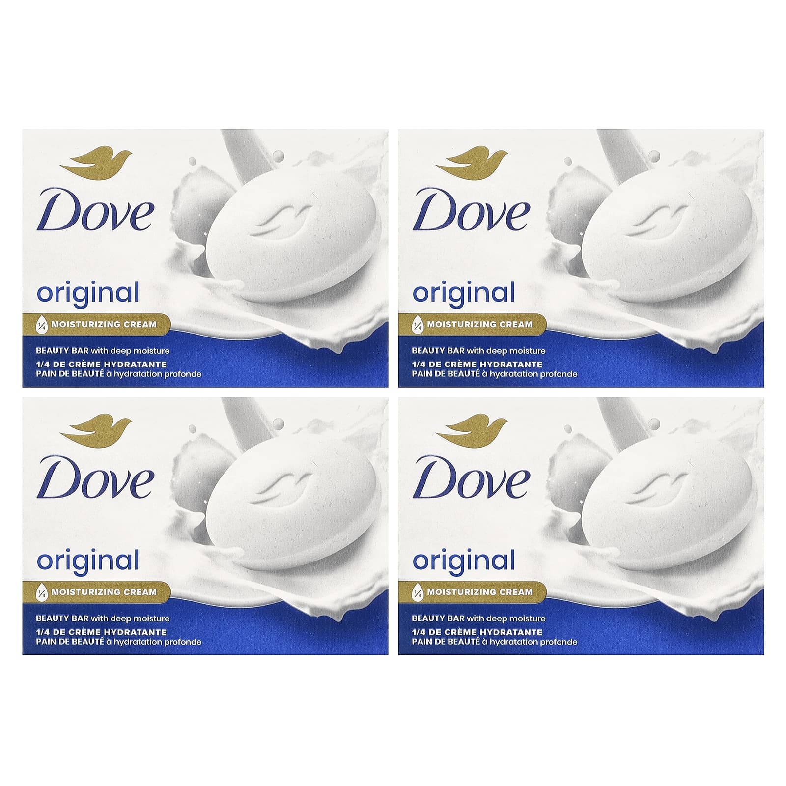 Косметическое мыло Dove with Deep Moisture Original, 106 г, 4 шт. — фото 3