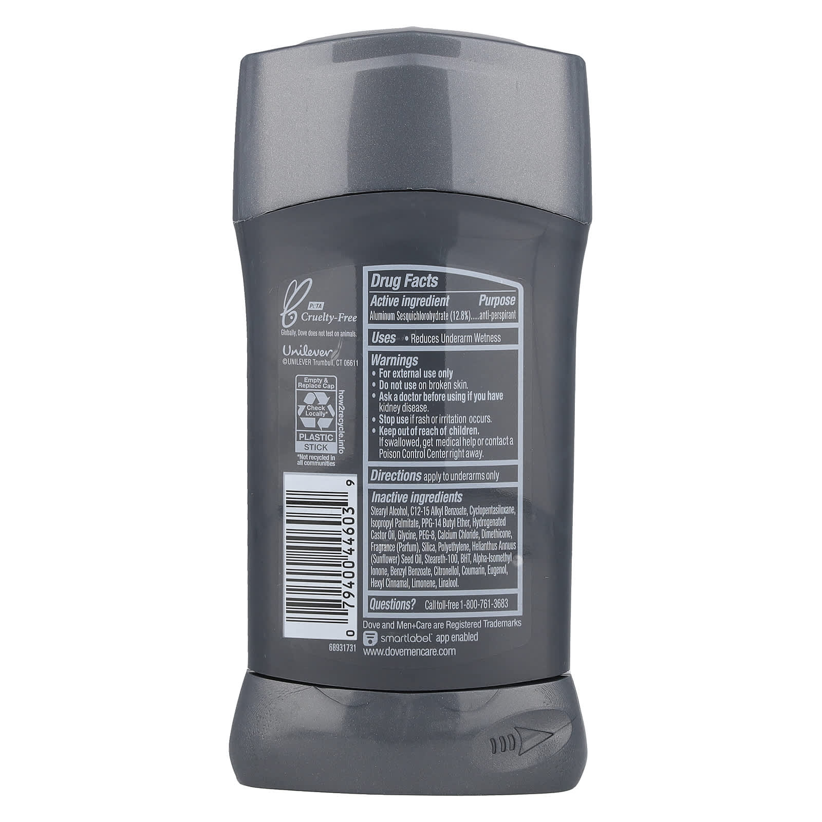 Антиперспирант Dove Men +Care Deodorant Sensitive Shield, 76 г — фото 2