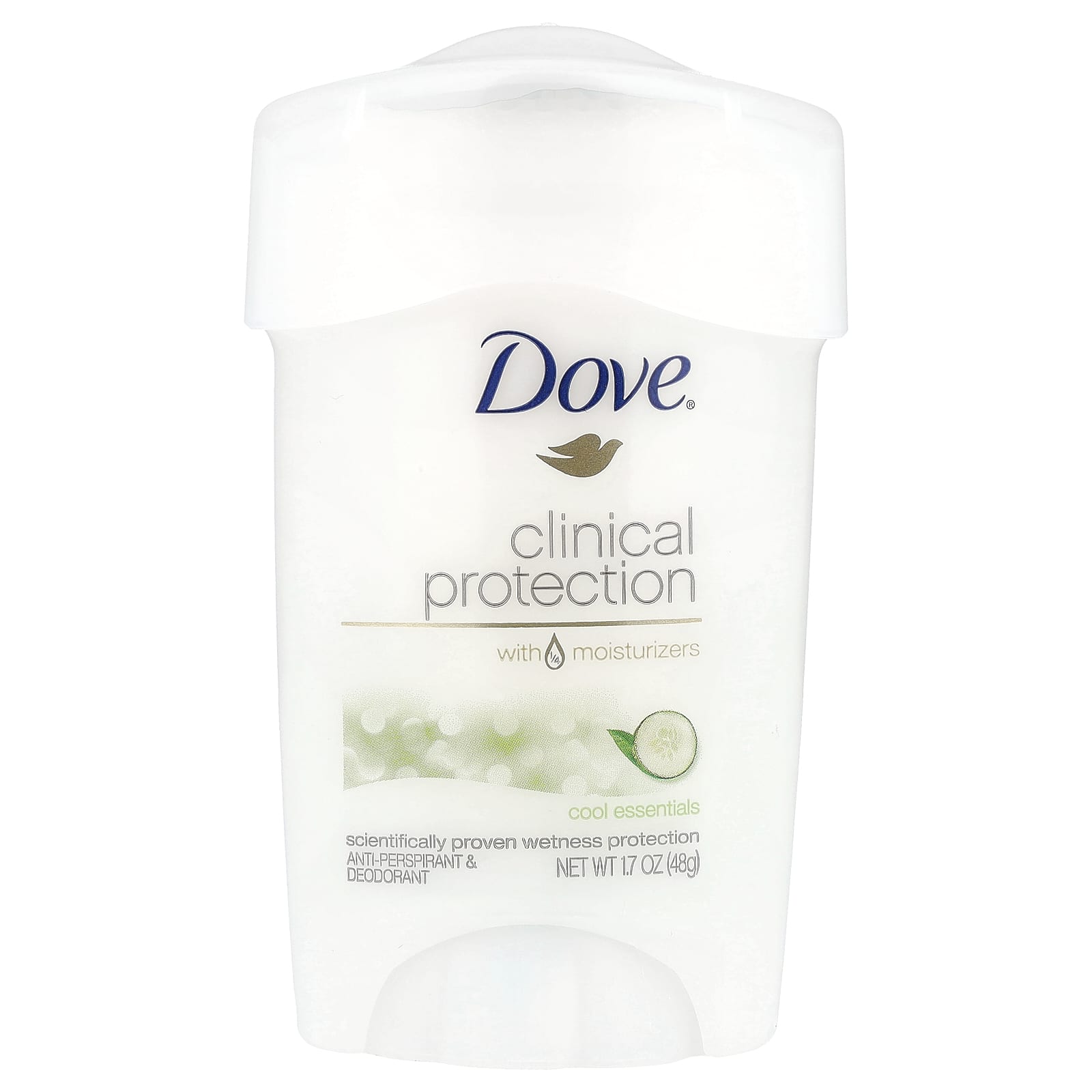 Антиперспирант Dove Clinical Protection Deodorant Cool Essentials, 48 г